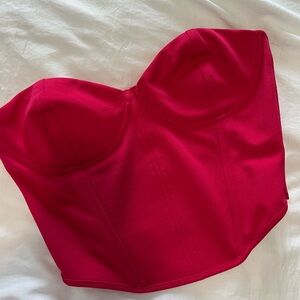 Zara pink corset top